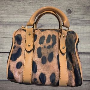 Angel by Victoria's Secret Leopard Mini Purse with Gold Accents